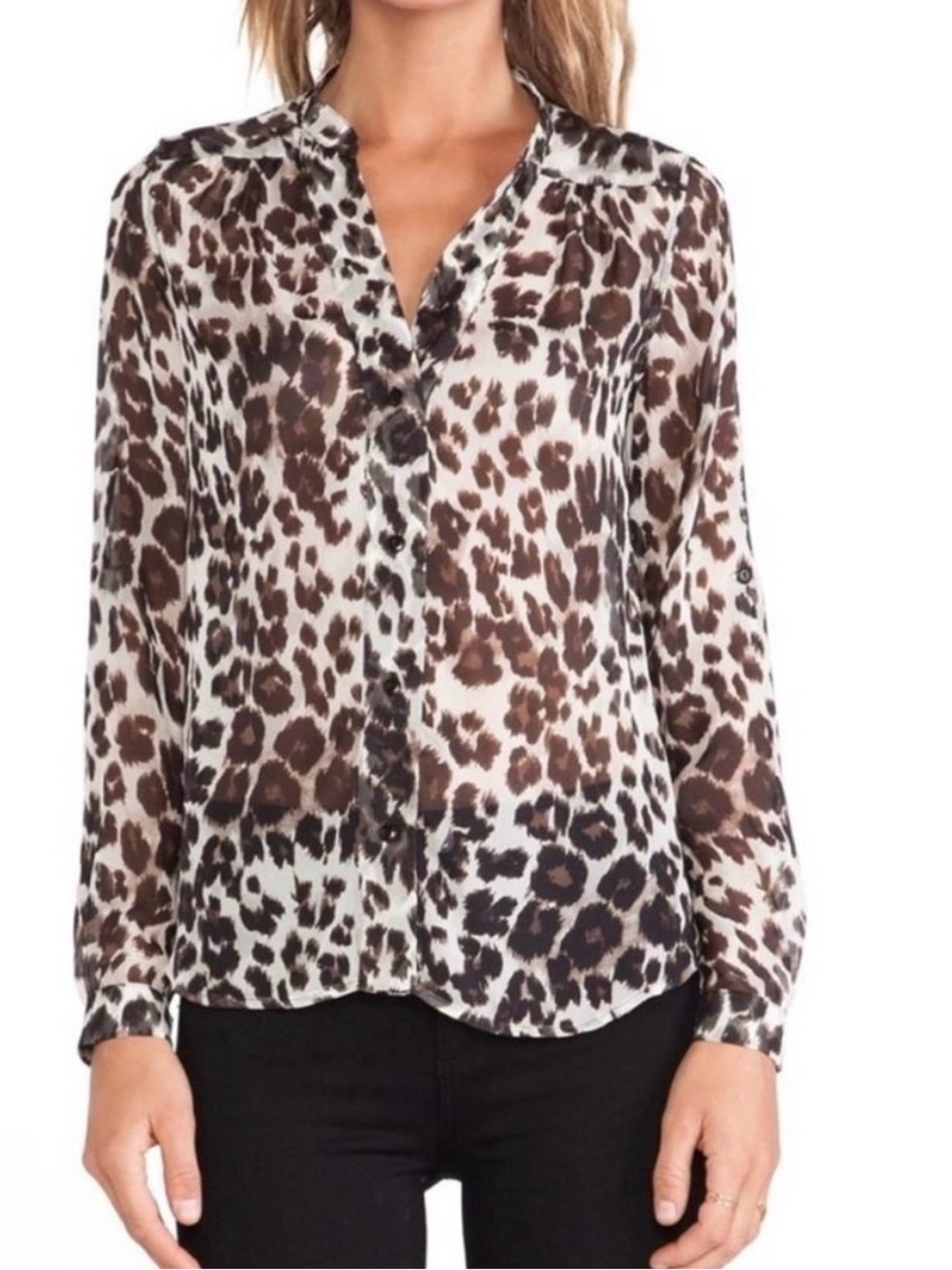 Diane Von Furstenberg Harlow Silk Button Down Top | Size: 8